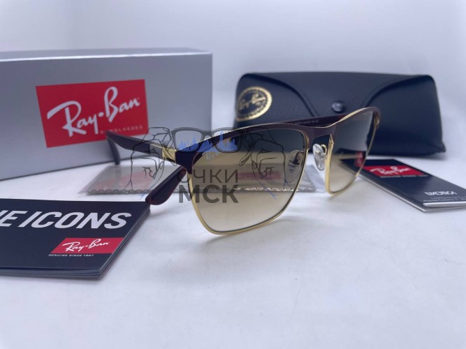 Очки Ray Ban RB8319CH Brown/Brown солнцезащитные унисекс женские мужские оригинал
