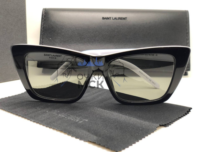 Очки Saint Laurent 53-16-145 Black/White солнцезащитные женские оригинал