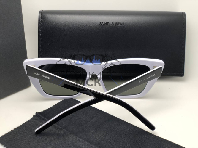 Очки Saint Laurent 53-16-145 Black/White солнцезащитные женские оригинал