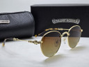 Очки Chrome Hearts DK CH8073 Gold/Brown солнцезащитные унисекс женские мужские оригинал
