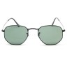 Очки Ray Ban Hexagonal Metal RB3548N Темно-зеленый солнцезащитные унисекс женские мужские оригинал