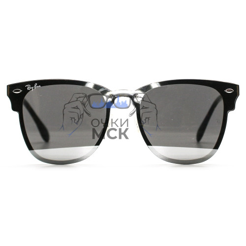 Очки Ray Ban Blaze Clubmaster RB3576N Коричневый градиент солнцезащитные унисекс женские мужские оригинал