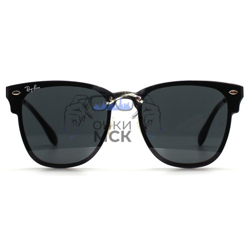 Очки Ray Ban Blaze Clubmaster RB3576N Тёмно-серый градиент солнцезащитные унисекс женские мужские оригинал