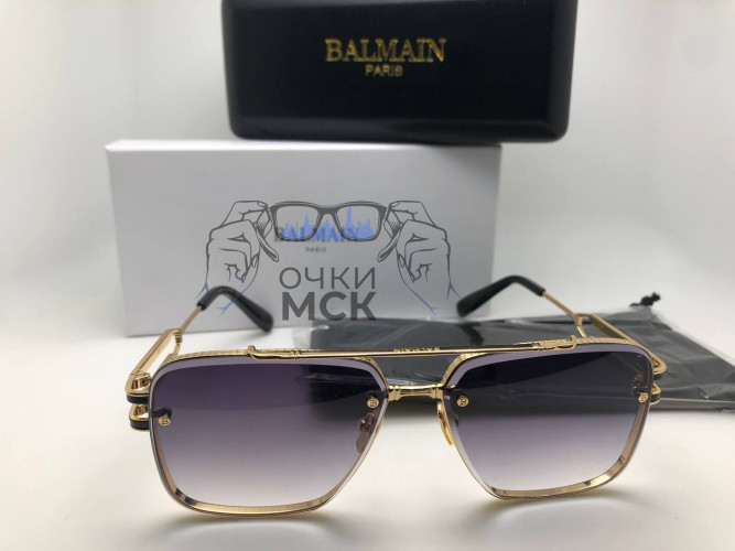 Очки Balmain Boy II Gold/Dark солнцезащитные унисекс женские мужские оригинал