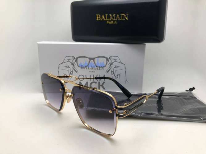 Очки Balmain Boy II Gold/Dark солнцезащитные унисекс женские мужские оригинал
