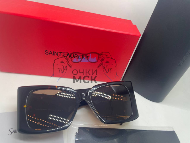 Очки Saint Laurent Leo Brown солнцезащитные женские оригинал