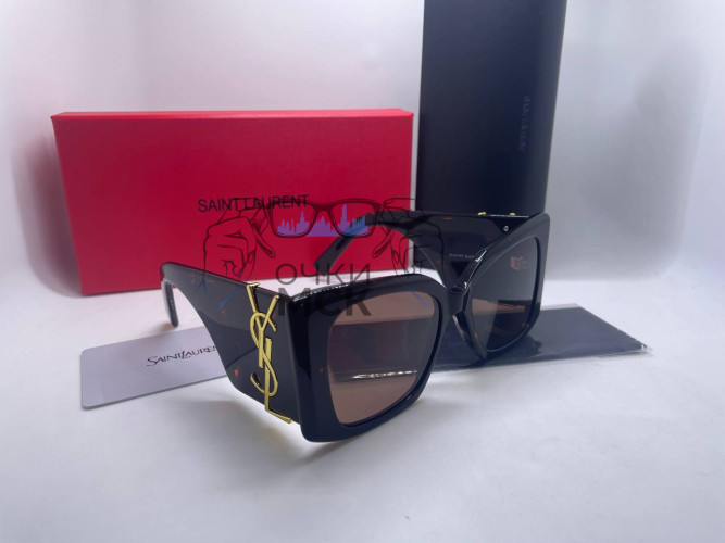 Очки Saint Laurent Leo Brown солнцезащитные женские оригинал