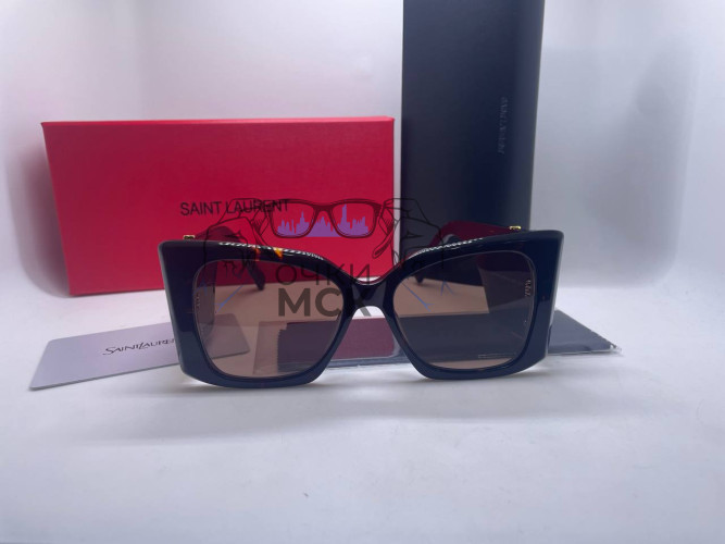 Очки Saint Laurent Leo Brown солнцезащитные женские оригинал