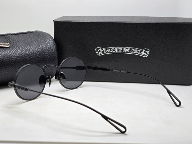 Очки Chrome Hearts Circle Black/Black солнцезащитные унисекс женские мужские оригинал