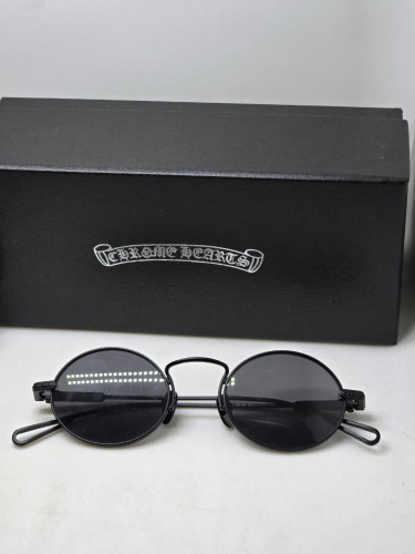Очки Chrome Hearts Circle Black/Black солнцезащитные унисекс женские мужские оригинал