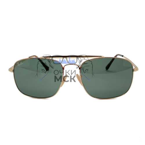 Очки Ray Ban RB3560 THE COLONEL Серо-зелёные солнцезащитные унисекс женские мужские оригинал