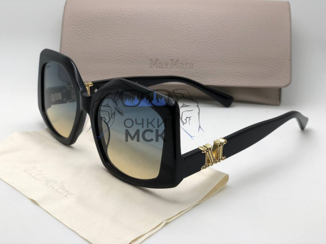 Очки Max Mara SU12 Black Темный градиент солнцезащитные женские оригинал