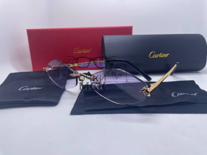 Очки Cartier Hexa Gold/Pink Розовый градиент солнцезащитные женские оригинал