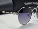 Очки Chrome Hearts Aviator Silver/Black солнцезащитные унисекс женские мужские оригинал