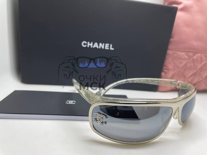 Очки Chanel Glitter Silver/Grey солнцезащитные женские оригинал
