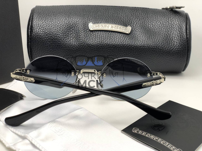 Очки Chrome Hearts CR 53-21-151 Black солнцезащитные унисекс женские мужские оригинал