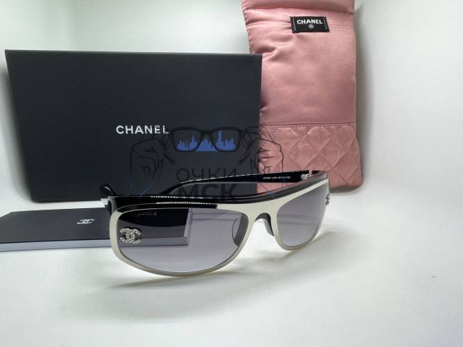 Очки Chanel Wood Silver/Grey солнцезащитные женские оригинал