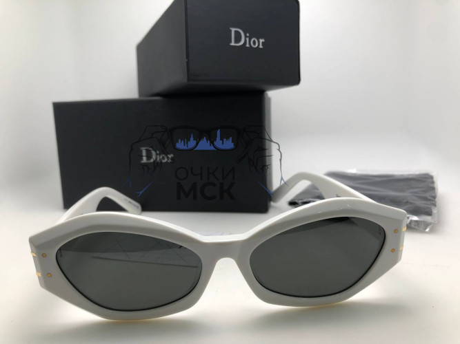Очки Dior Signature SIU White Серый градиент солнцезащитные женские оригинал