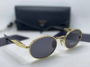Очки Prada Gold Grey солнцезащитные унисекс женские мужские оригинал