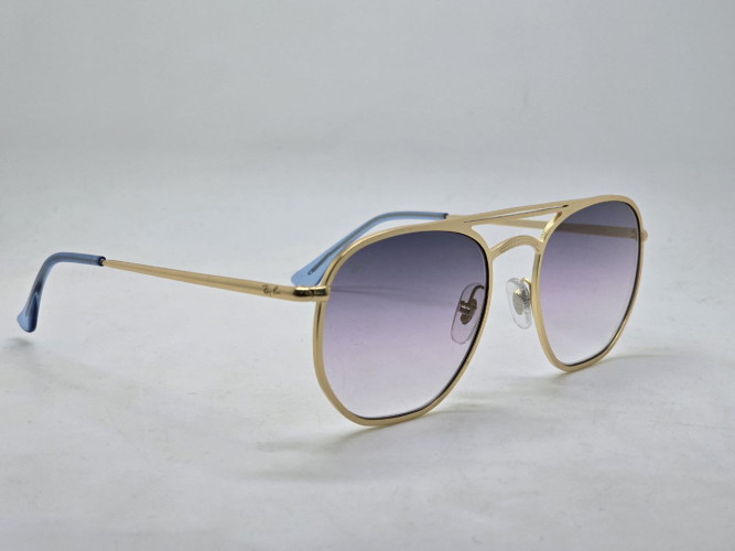 Очки Ray Ban Marshal Double Bridge RB3609 Gold/Grey солнцезащитные унисекс женские мужские оригинал