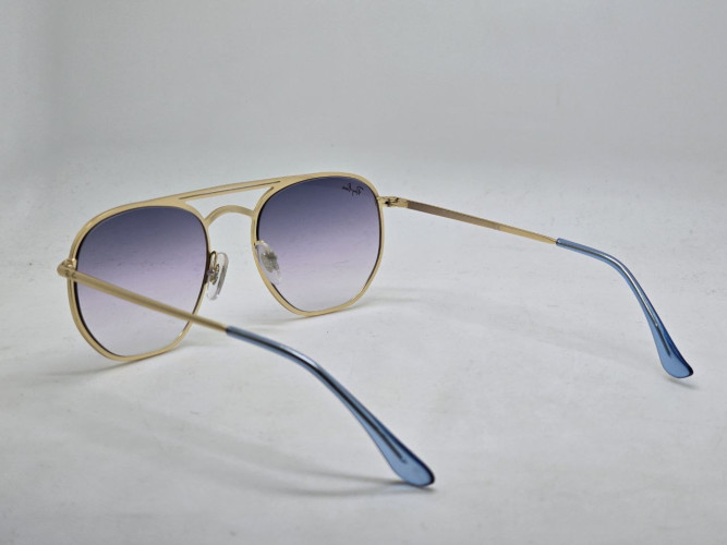 Очки Ray Ban Marshal Double Bridge RB3609 Gold/Grey солнцезащитные унисекс женские мужские оригинал