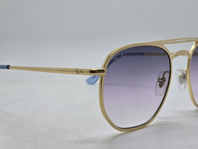 Очки Ray Ban Marshal Double Bridge RB3609 Gold/Grey солнцезащитные унисекс женские мужские оригинал