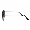 Очки Ray Ban Round Double Bridge RB3647-N Серо-зёлёные зеркальные солнцезащитные унисекс женские мужские оригинал