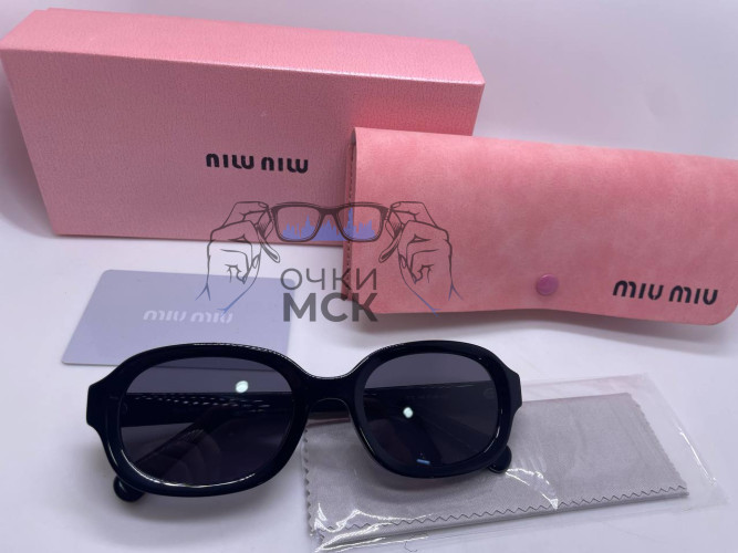 Очки Miu Miu Cat Eye Black солнцезащитные женские оригинал