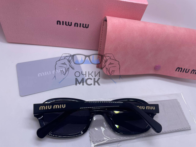 Очки Miu Miu Cat Eye Black солнцезащитные женские оригинал