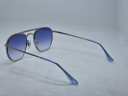 Очки Ray Ban Marshal Double Bridge RB3609 Silver/Blue солнцезащитные унисекс женские мужские оригинал