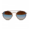 Очки Ray Ban Round Double Bridge RB3647-N Серый зеркальный градиент солнцезащитные унисекс женские мужские оригинал