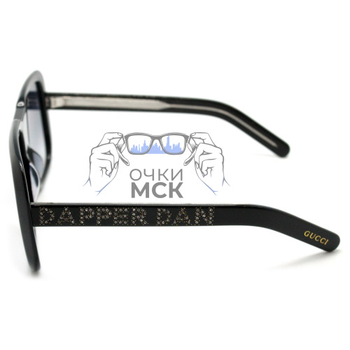 Очки Gucci Dapper Dan Black Серый градиент солнцезащитные женские оригинал