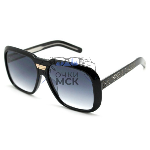 Очки Gucci Dapper Dan Black Серый градиент солнцезащитные женские оригинал