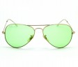 Очки Ray Ban Aviator Large Metal RB 3025 Салатовый солнцезащитные унисекс женские мужские оригинал