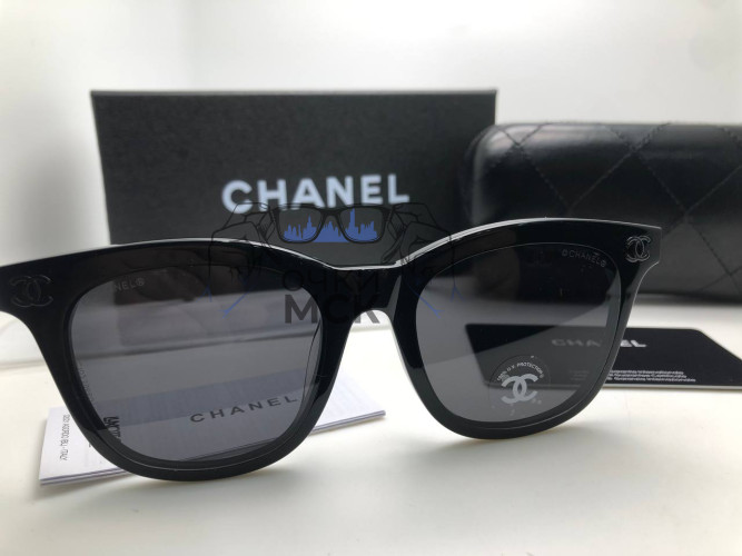 Очки Chanel Chains Black солнцезащитные женские оригинал