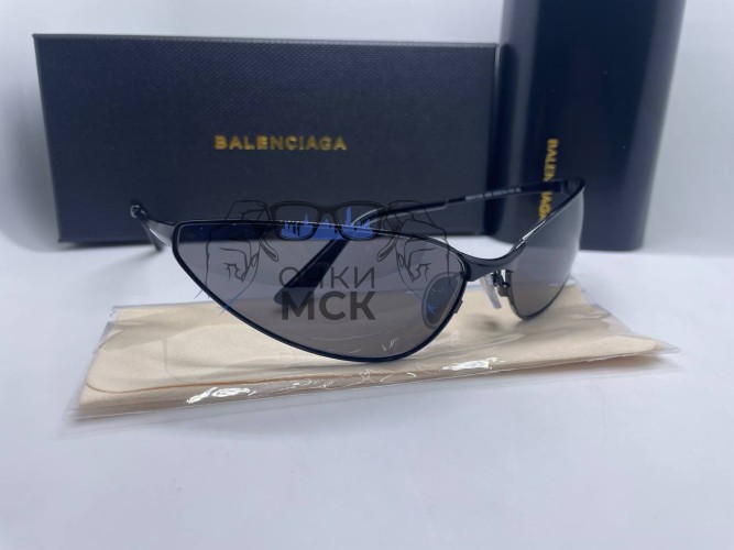 Очки Balenciaga Skeletons Black/Black Черный градиент солнцезащитные унисекс женские мужские оригинал