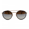 Очки Ray Ban Round Double Bridge RB3647-N Коричневый зеркальный градиент солнцезащитные унисекс женские мужские оригинал
