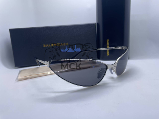 Очки Balenciaga Skeletons Silver/Grey Коричневый солнцезащитные унисекс женские мужские оригинал