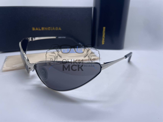 Очки Balenciaga Skeletons Silver/Grey Коричневый солнцезащитные унисекс женские мужские оригинал