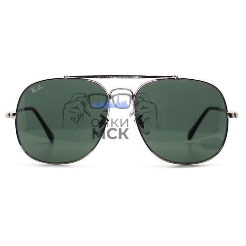 Очки Ray Ban The General RB3561 Тёмно-серые солнцезащитные унисекс женские мужские оригинал