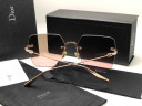 Очки Dior Rimless Gold/Brown солнцезащитные унисекс женские мужские оригинал
