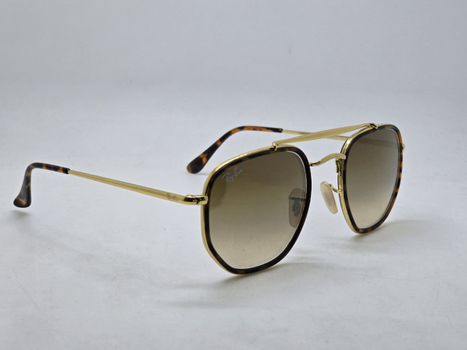 Очки Ray Ban Marshal Double Bridge RB3609 Leo/Gold/Brown солнцезащитные унисекс женские мужские оригинал
