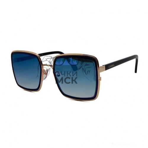 Очки Chanel CH4802 Синий зеркальный градиент солнцезащитные женские оригинал