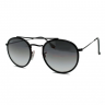 Очки Ray Ban Round Double Bridge RB3647-N Темный градиент солнцезащитные унисекс женские мужские оригинал