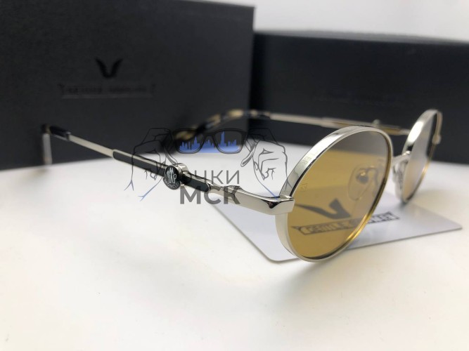 Очки Moncler Tatou Silver/Brown солнцезащитные унисекс женские мужские оригинал