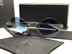 Очки Dior Rimless Mini Gold/Blue