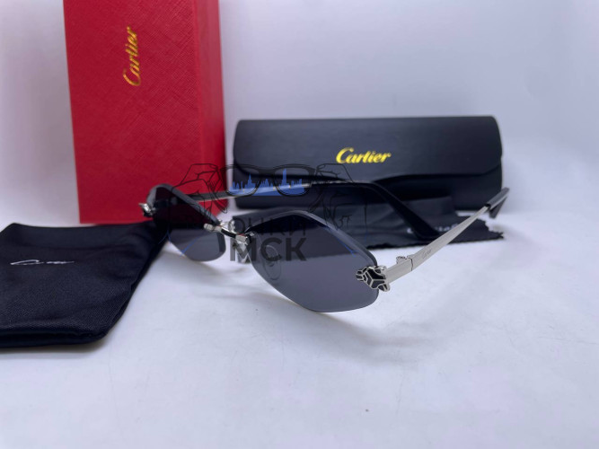 Очки Cartier Hexa Silver/Black Черный градиент солнцезащитные женские оригинал