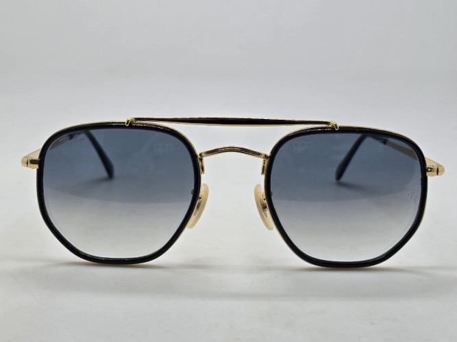 Очки Ray Ban Marshal Double Bridge RB3609 Gold/Grey солнцезащитные унисекс женские мужские оригинал