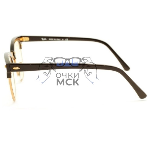 Очки Ray Ban Clubmaster RB3016 Желтый солнцезащитные унисекс женские мужские оригинал