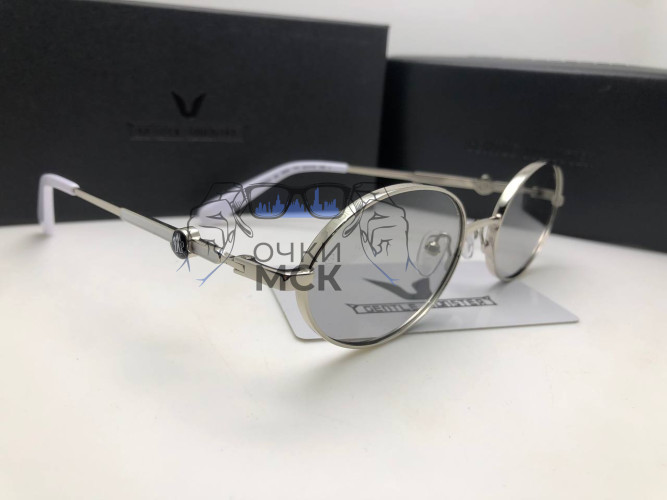 Очки Moncler Tatou Silver/Grey солнцезащитные унисекс женские мужские оригинал